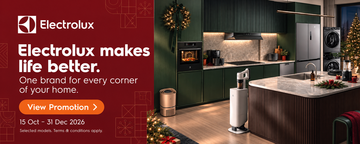 Electrolux. Electrolux makes life better. One brand for every corner of your home. 15 Oct – 31 Dec 2026. Terms apply.