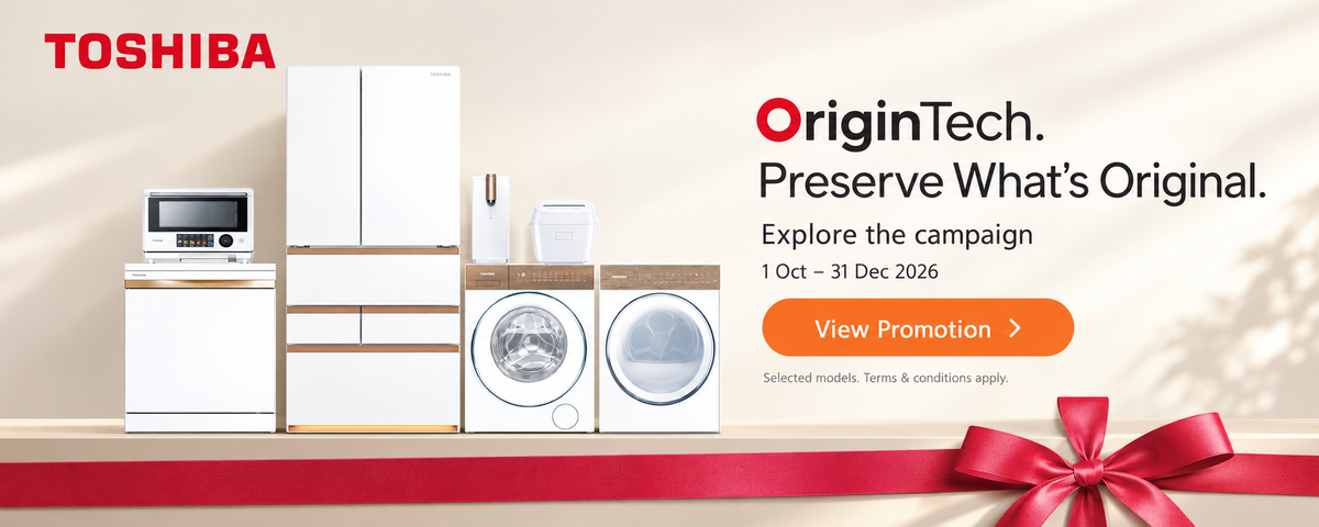 TOSHIBA. OriginTech. Preserve What’s Original. Explore the campaign 1 Oct – 31 Dec 2026. Terms apply.