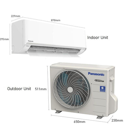 Panasonic CS-XU10ZKH X-Premium Inverter R32 XU Series Air Conditioner Aircond 1.0HP 5 Star Rating Built In Wifi CSXU10ZKH Penghawa Dingin