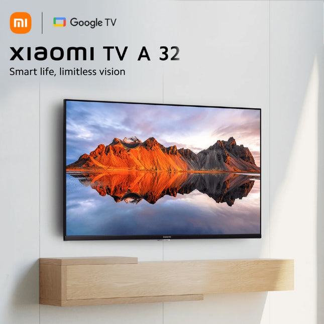Xiaomi TV A Series 32" Dolby Audio, Bezel-less Design, 360° Bluetooth remote control Smart Life Limitless Vision Google