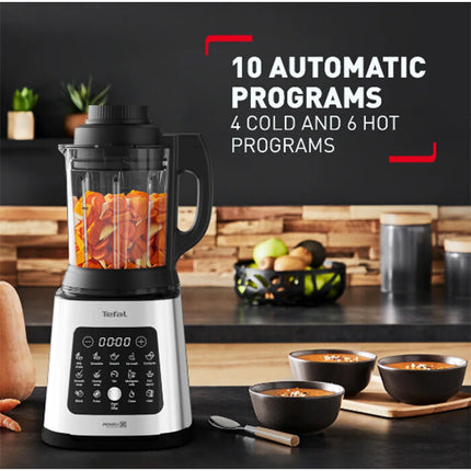 Tefal BL83SD Perfect Mix Cook & Steam High Speed Smart Blender 10 Automatic Programs Glass Jar Blender 2L Easy Repair Pengisar