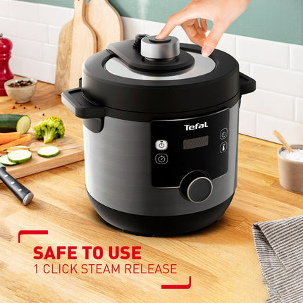 TEFAL CY7778 Turbo Cuisine Maxi Multicooker 7.6L | Pressure Cooker Multi Cooker Food Steamer Slow Cooker WAH LEE STORE