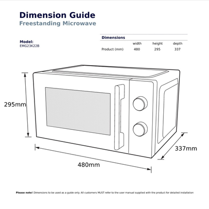 ELECTROLUX 23L UltimateTaste 300 Freestanding Combination Microwave Oven EMG23K22B