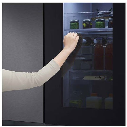 LG 655L Side by Side Fridge in Matte Black Finish GC-V257CQFW