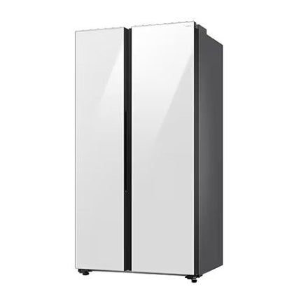SAMSUNG 646L Refrigerator SBS -Auto Open Door White Glass  RS80F65MNWME