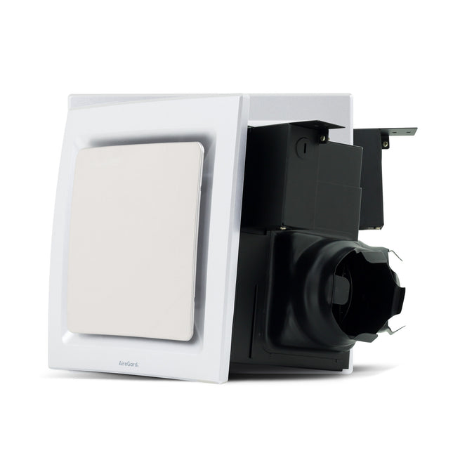 AireGard AS-9020 D2 Air Ventilation Exhaust Fan Silent Series (Square) (White) 110CFM 4" / 4 Inches - AS9020D2WHT / AS9020D1 White