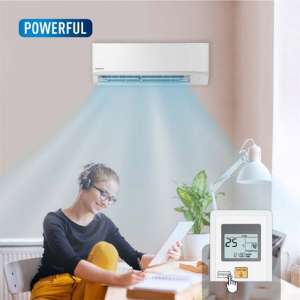 Panasonic Standard Non-Inverter R32 Air Conditioner Big Flap 1.0HP 3 Star Rating Aircond CS-PN9WKH CSPN9WKH Penghawa Dingin