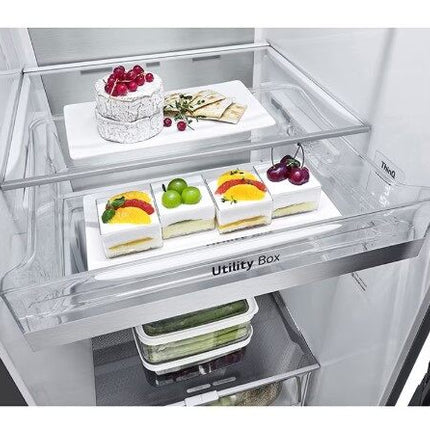 LG 655L Side by Side Fridge in Matte Black Finish GC-V257CQFW