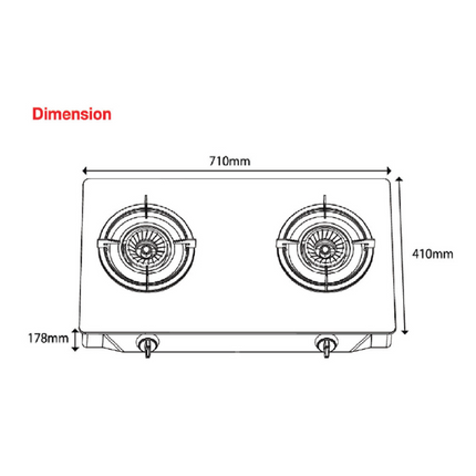 SENZ SZ-GS202 SZ-GS303 Table Top Linear Spiral Flame Gas Stove Safety Valve Futex Glass SZGS202 SZGS303 Dapur Gas 燃气厨房