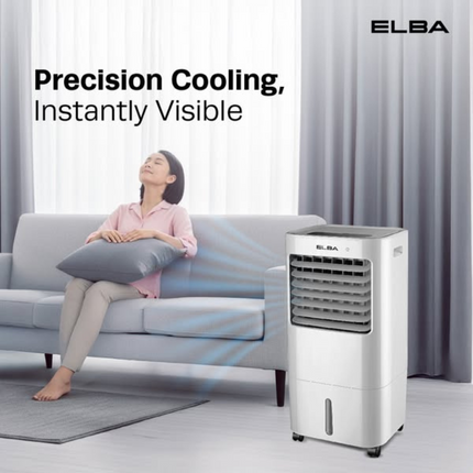 Elba EAC-R2090D(WH) Air Cooler 3 Wind Modes LED Display 15L EACR2090DWH Mesin Penyejuk Udara