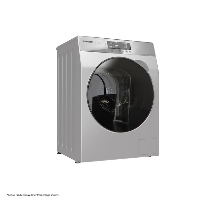 (DELIVERY KL & SELANGOR ONLY) SHARP ESFK852EMW 8.5KG FRONT LOAD J-TECH INVERTER WASHING MACHINE