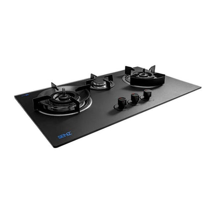 SENZ TRESOR Anti-Dry Burning Technology 3 Plate Burner Gas Stove