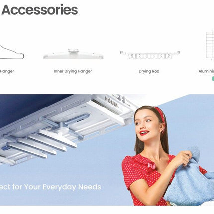 HOUM Super Dryer SD250DC  (New) | Smart laundry and drying rack | Electronic drying clothes