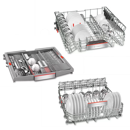 Bosch SMS88TI03E Serie 8 Freestanding Dishwasher 60 cm Stainless steel lacquered EcoSilence Series 2 SMV25BX03R Pencuci Pinggan
