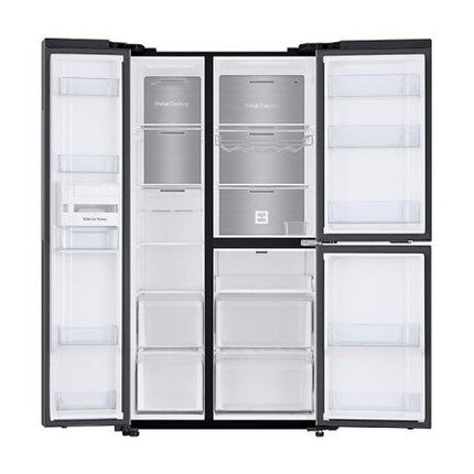 Samsung RS63R5591B4ME 670L 3 Door Side by Side Fridge with FlexZone Digital Inverter Technology Refrigerator RS63R5591B4/ME