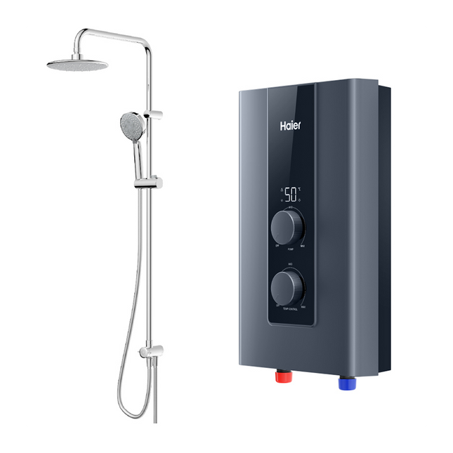 Haier DC Inverter Silent Pump Rain Shower Water Heater EI42E-FP3B(MY) (Navy Blue)
