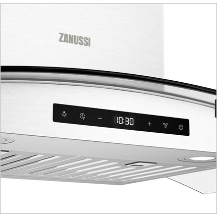 Zanussi ZHC9791X Chimney Glass Hood 90cm 1300m3/hr - ZHC9791X