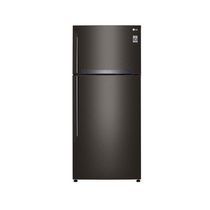 {FREE SHIPPING} LG 516L Top Freezer Fridge GN-H602HXHM Refrigerator Inverter Fridge GNH602HXHM (Black Steel) Peti Sejuk