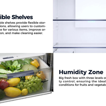 Haier HRF-IT515MM(BL) 515L 2-Door Twin Inverter Refrigerator DEO Fresh Double Magic Zone HRFIT515MMBL Peti Sejuk