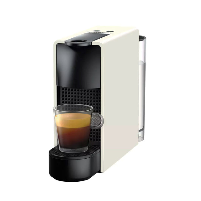 [FREE CAPSULE HOLDER - RANDOM COLOR] Nespresso C30-ME-WH-NE Essenza Mini  Fully Automatic Capsule Espresso Coffee Pod Machine (White) - C30MEWHNE