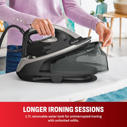 [NEW] Tefal 2200W Express Easy Steam Generator Iron SV6140 (6 Bars pressure, Ceramic Xpress Glide Soleplate) Seterika Stim