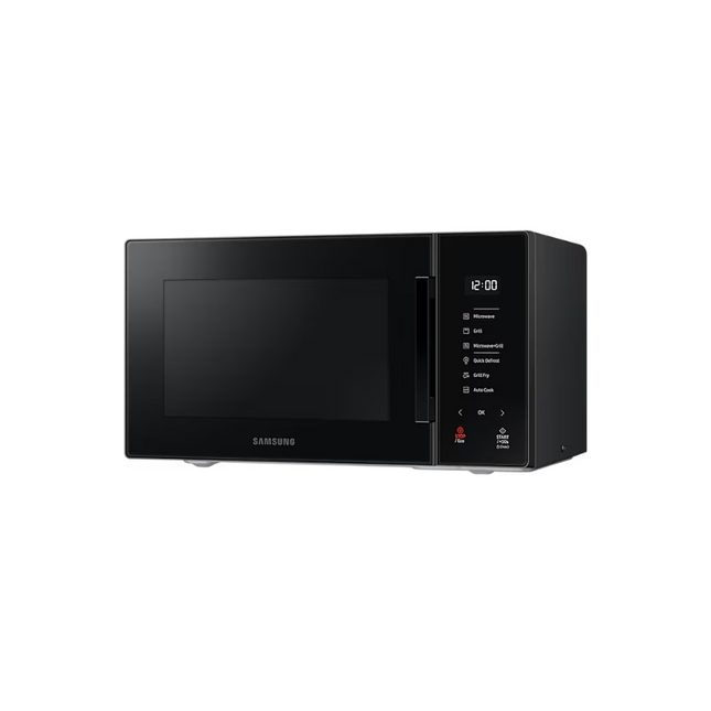 Samsung Microwave MG23T5018CK/SM Healthy Grill Fry 23L Pure Black MG23T5018CKSM Glass Touch 1200W Gelombang Mikro