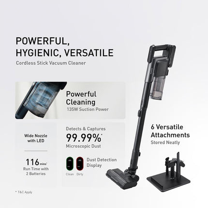 PANASONIC MC-SBR70 CORDLESS STICK VACUUM CLEANER POWERFUL, HYGIENIC, VERSATILE MC-SBR70KV47