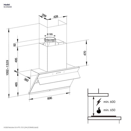 Electrolux ECS9610K Range Hood