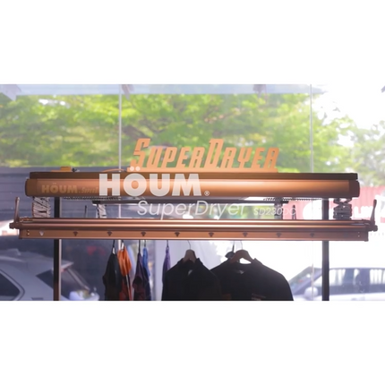 HOUM Super Dryer SD200HG / SD230DC - Capacity up to 35KG 4 Extendable Rods Minimum Electricity Consumption Dryer Machine Clothes