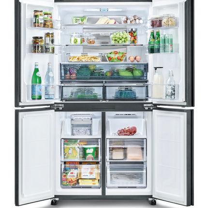 SHARP (SJF921VMSS) 750L 4 DOOR SIDE BY SIDE INVERTER PLASMACLUSTER FRIDGE