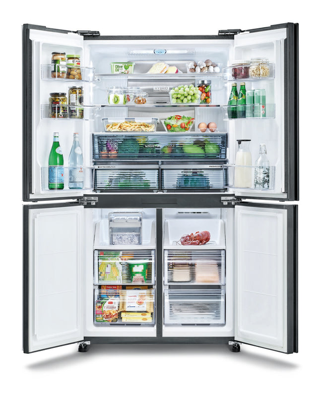 SHARP (SJF921VMSS) 750L 4 DOOR SIDE BY SIDE INVERTER PLASMACLUSTER FRIDGE