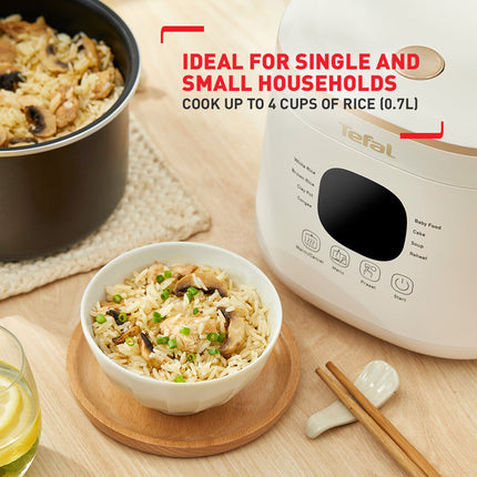 Tefal Rice Mate Mini Fuzzy Logic Rice Cooker 0.7L (RK5151)