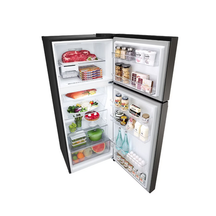 LG 410L Top Freezer GN-B372PXBK Inverter Fridge GNB372PXBK Refrigerator (Black Steel) Peti Sejuk