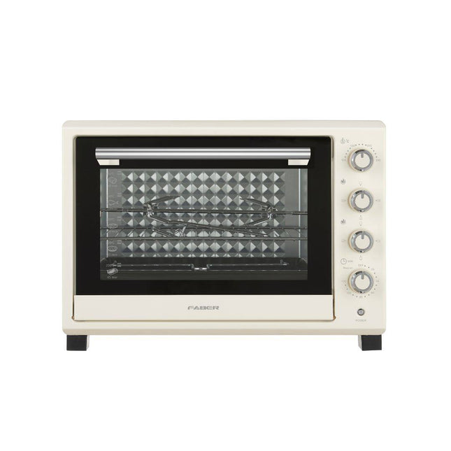 FABER 45L Electronic Oven IVORY 464 2 Layers Tempered Glass 3D Diamond Inner Wall FEO IVORY464 Ketuhar