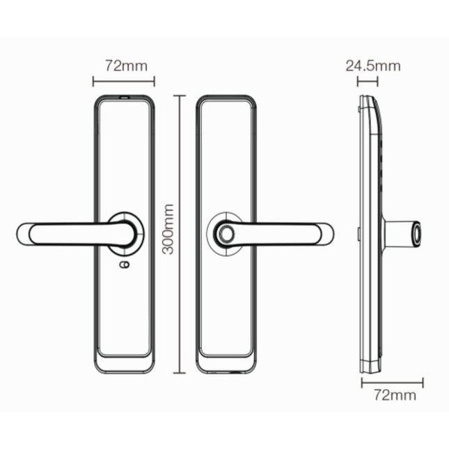 AEGLoc SDL-E8560(C) Copper WiFi & Wireless Lever Smart Lock - SDLE8560C