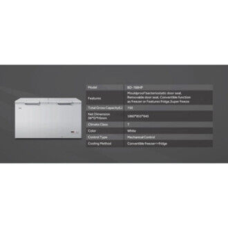Haier 750L 6-in-1 Convertible Chest Freezer / 150h Cooling Retention / Anti-Bacterial - BD-788HP