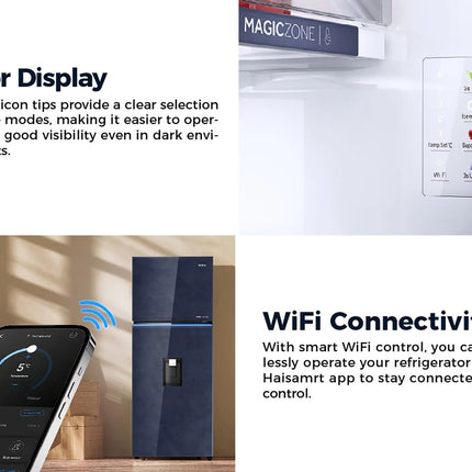 Haier HRF-IT540AG(GL)U1 540L 2-Door Twin Inverter Refrigerator Magic Pitcher Smart Connectivity HRFIT540AGGLU1 Peti Ais
