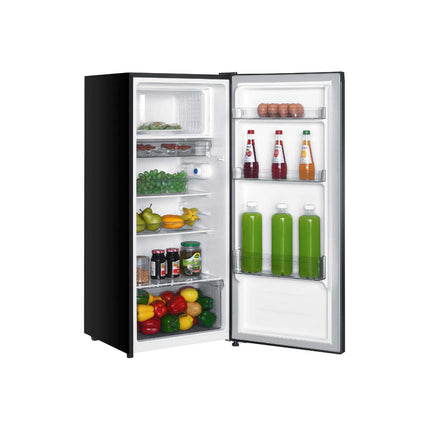 ELBA ER-Q1856(GR) 185L Single Door Refrigerator Semi Auto Defrost Direct Cool System ERQ1856GR Peti Ais