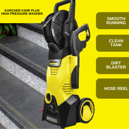 Kärcher K 3 HR Plus Pressure Washer – 120 bar, 380 L/h with Home Kit