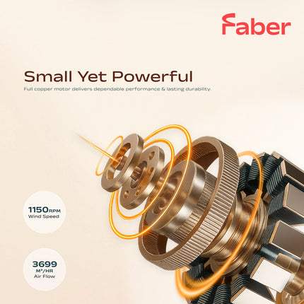 Faber 16" Table Fan FTF BLISS 3116WH Kipas Meja