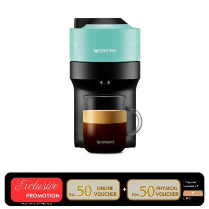 Nespresso GCV2-GB-AQ-NE Vertuo Pop Coffee Machine – Aqua Mint