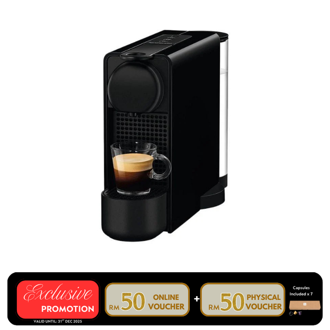 Nespresso C45-ME-BK-NE Essenza Plus Coffee Machine – Limousine Black