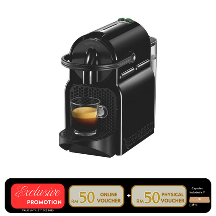 Nespresso D40-ME-BK-NE Inissia Coffee Machine – Ruby Black