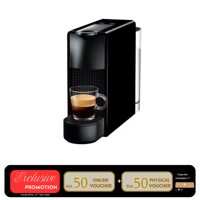 Nespresso C30-ME-BK-NE2 Essenza Mini Coffee Machine – Piano Black