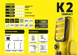 Kärcher K 2 Compact Pressure Washer – 110 bar, Foldable Handle