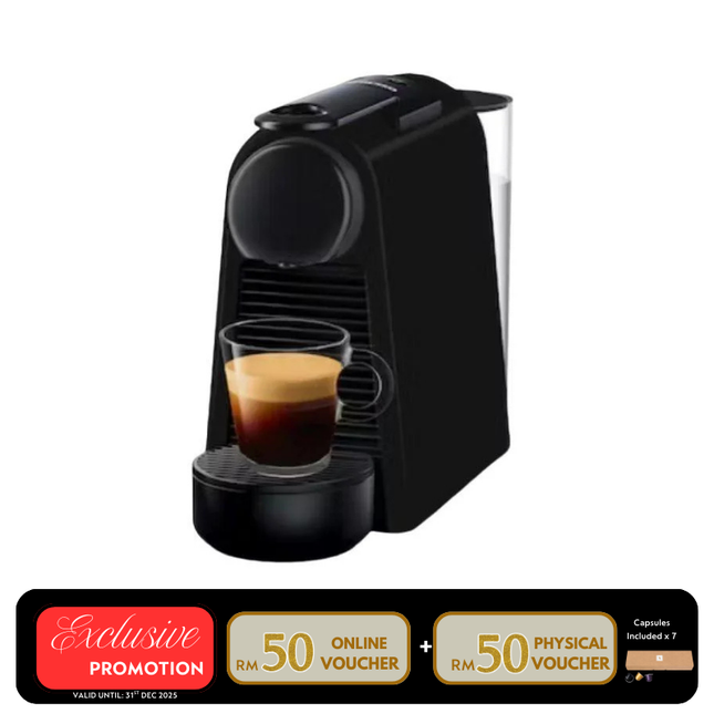 Nespresso D30-ME-BK-NE2 Essenza Mini Coffee Machine – Matte Black