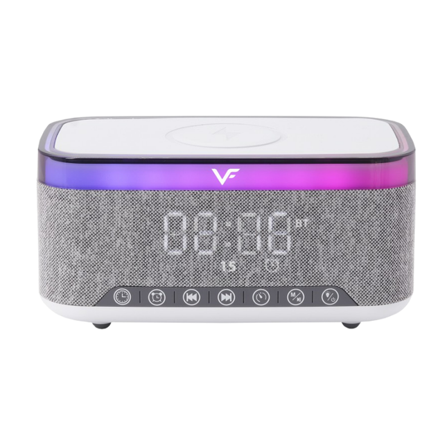 Vinnfier Neo Air 5C Alarm Clock Portable Wireless Bluetooth Speaker Wireless Charger for Mobile Phone TF Card