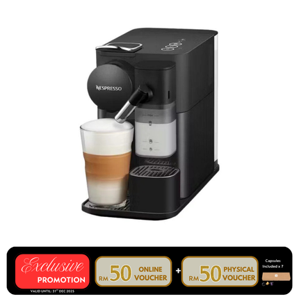 Nespresso F121-ME-BK-NE Lattissima One Coffee Machine – Black